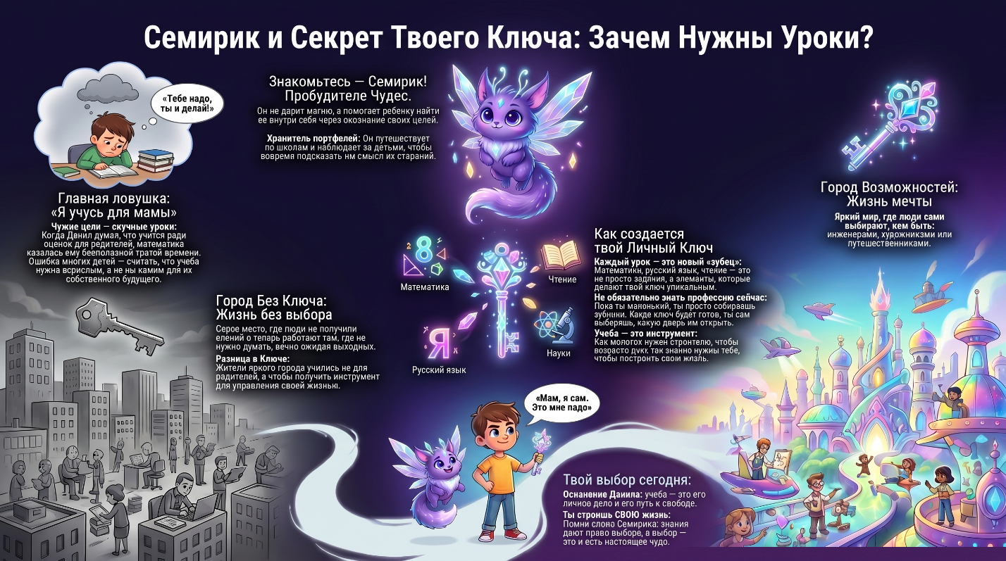 Иллюстрация сказки Семирика