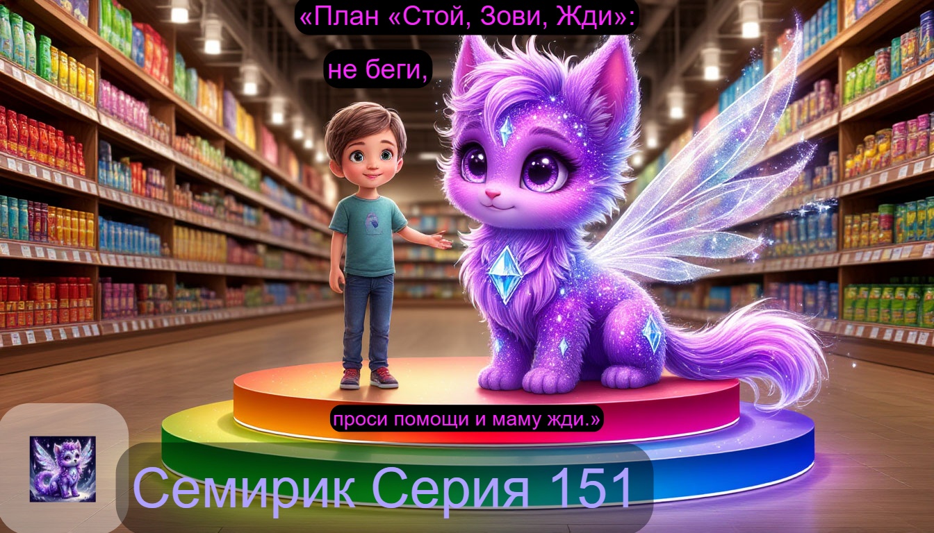 СКАЗКА О ТОМ, КАК СЕМИРИК НАУЧИЛ СТЁПУ ПРАВИЛУ «СТОЙ, ЗОВИ, ЖДИ». Серия № 151