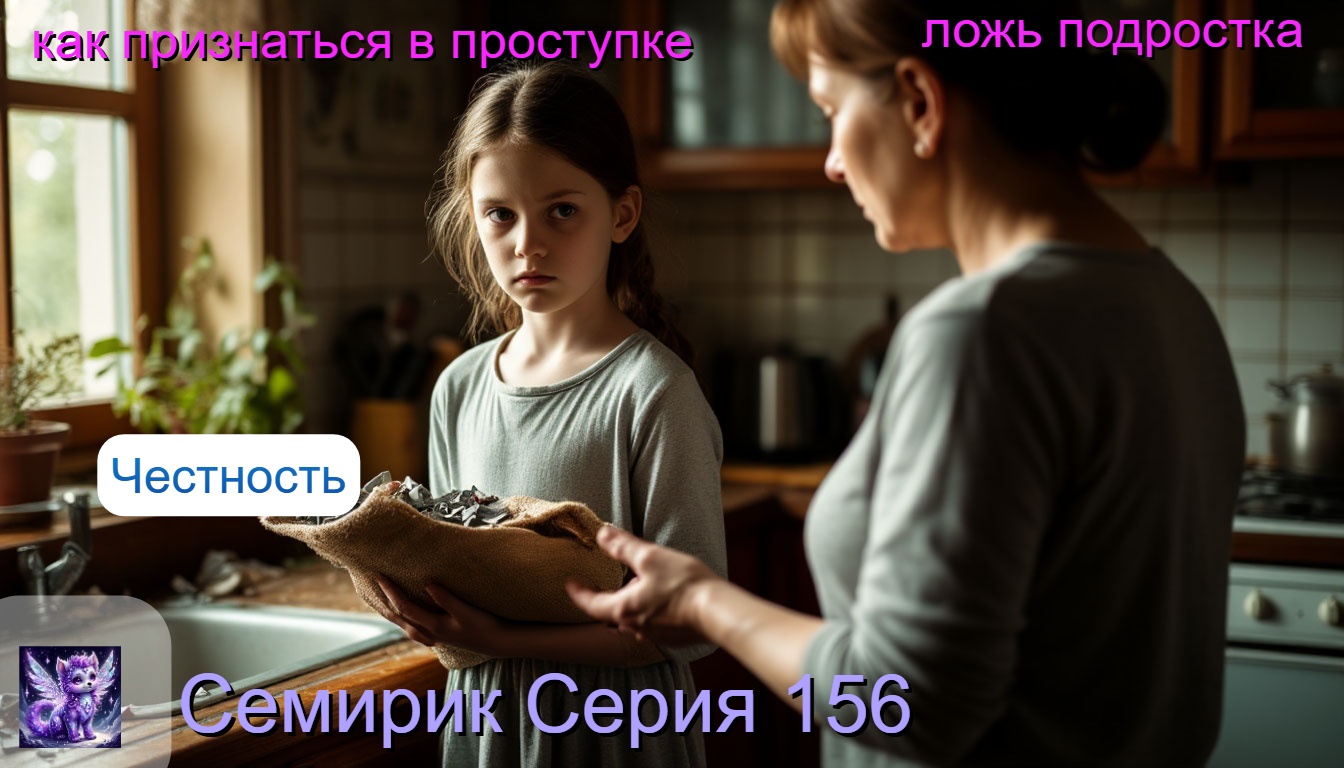 СКАЗКА О ТОМ, КАК СЕМИРИК НАУЧИЛ СОФИЮ УБИРАТЬ МУСОРНЫЙ ПАКЕТ ВИНЫ. Серия № 156